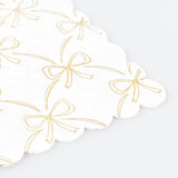 Gold Bow Small Napkins