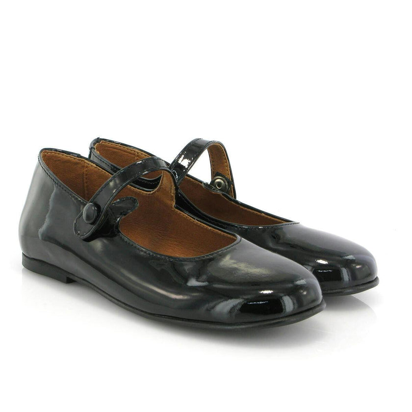 Patent Leather Mary Jane Ballerina, Black