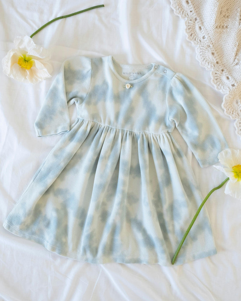 Tie-dye Dress in Baby Blue