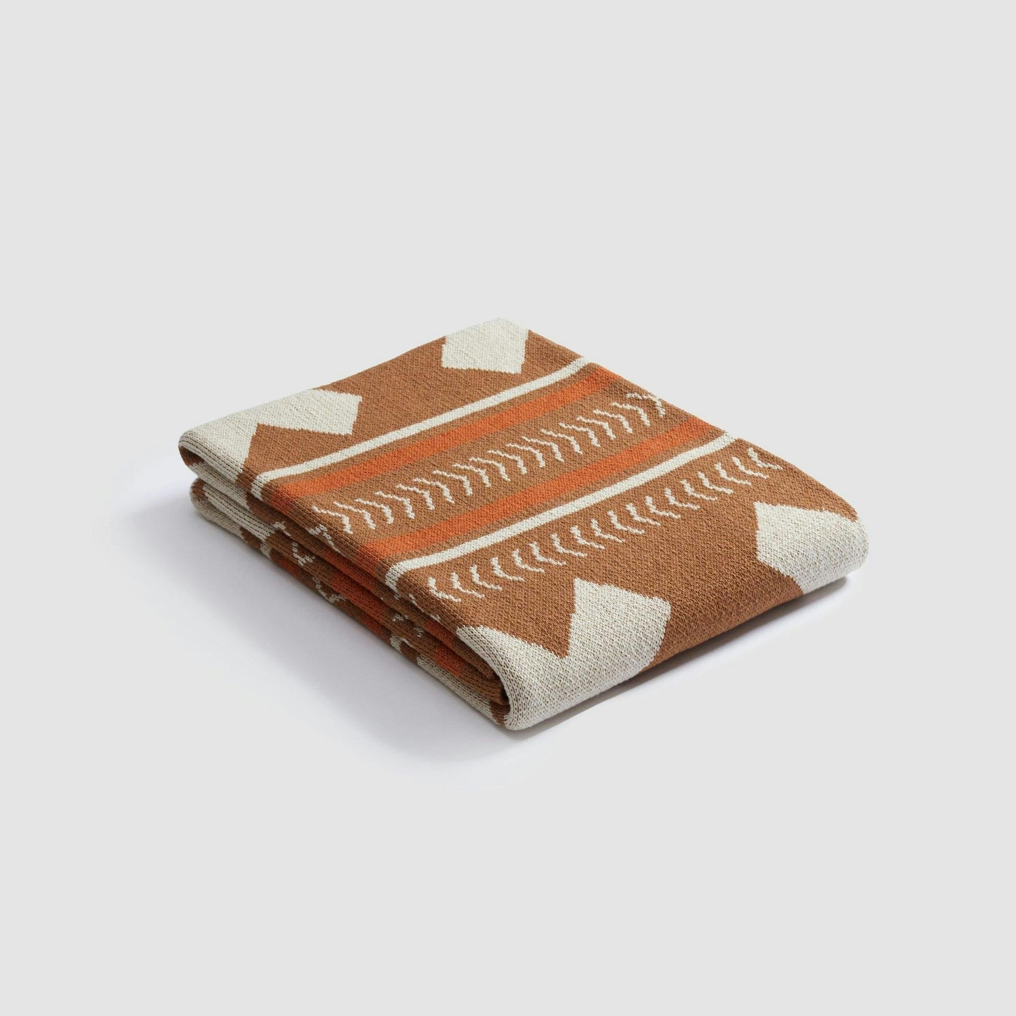 Cotton Sustainable Knit Throw Blanket | Mesa