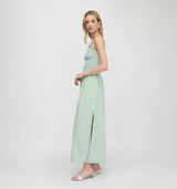 The Isabel Nap Dress - Blue/Green Stripe