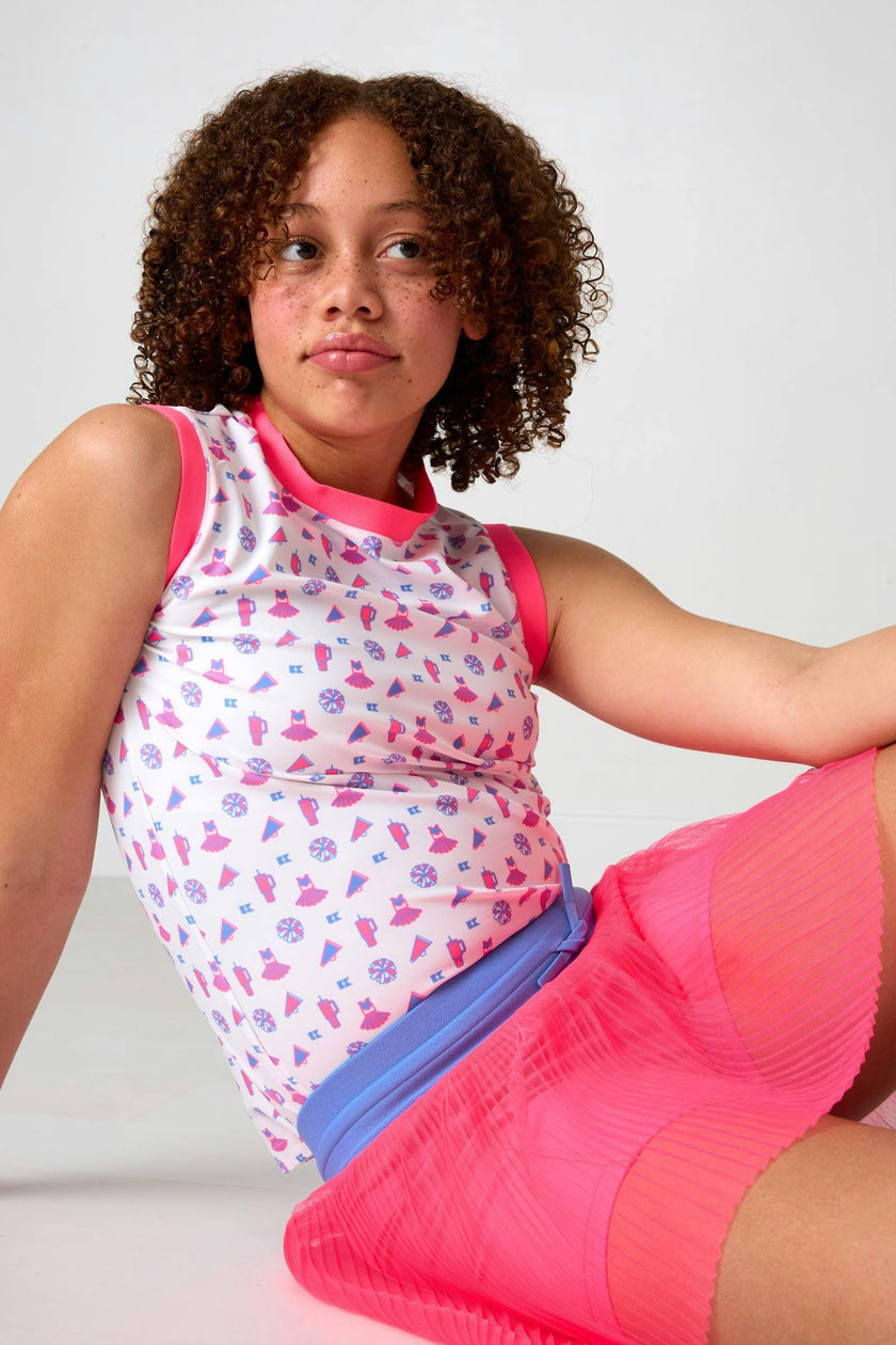 tutu print muscle tank