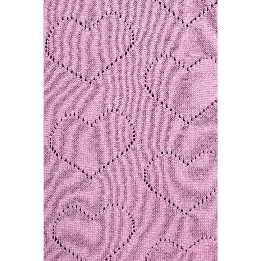 children's cotton sweater - blush hearts