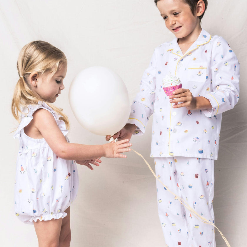 Kid's Twill Pajama Set in Birthday Wishes