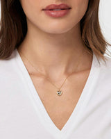 Gold Pendant - Lev Small Two Tone