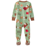CRUZ Snug-fit Footed Baby Boys Pajamas