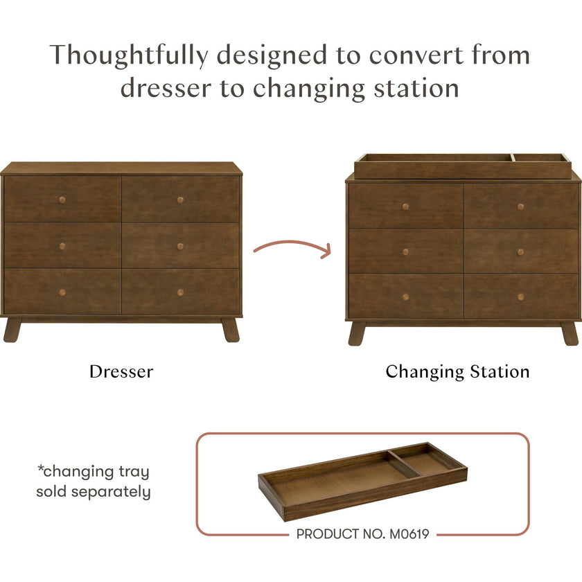 Hudson Modern 6-Drawer Assembled Dresser (48")