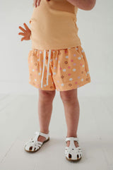 Girls Terry Sweat Shorts in Desert Mist Blooms