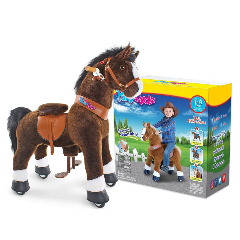 Model U® Horse Ride-On Toy Age 4–7 – Chocolate