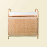 Handcrafted - Mia Storage Bench Trunk - Rattan Wicker