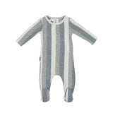 Striped Sweater Knit Long Sleeve Footie