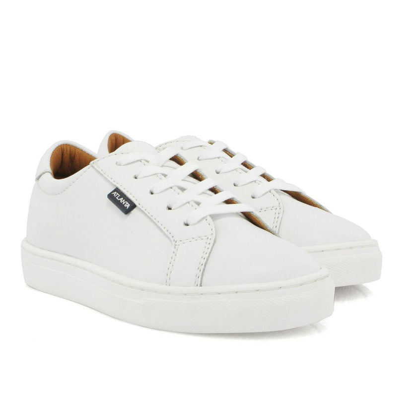 Laces Sneakers - white smooth