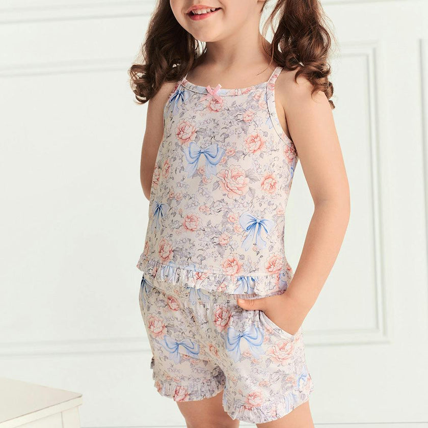 Agatha Ruffled Hem Cami Short Set