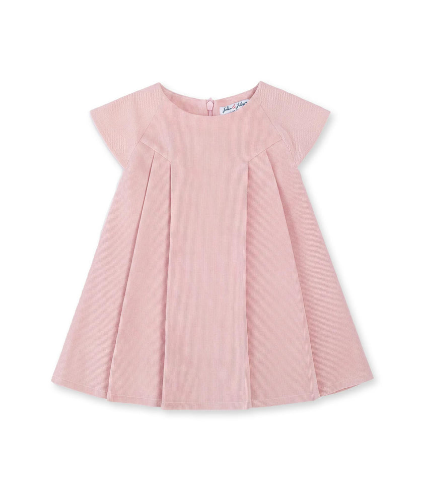 Rose Girl Dress, Candy Pink Corduroy