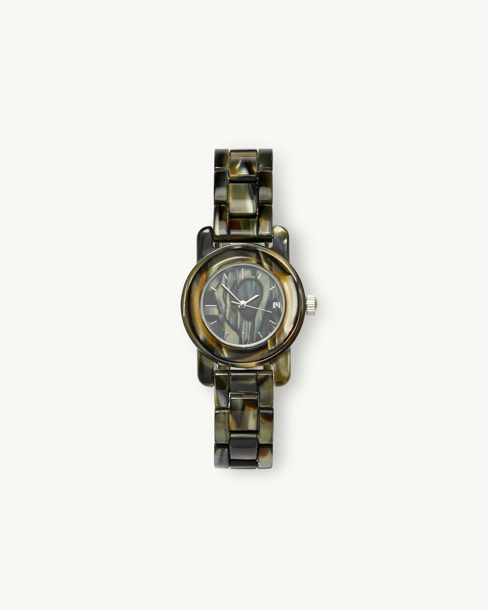 Mini Mono Watch in Midnight Horn