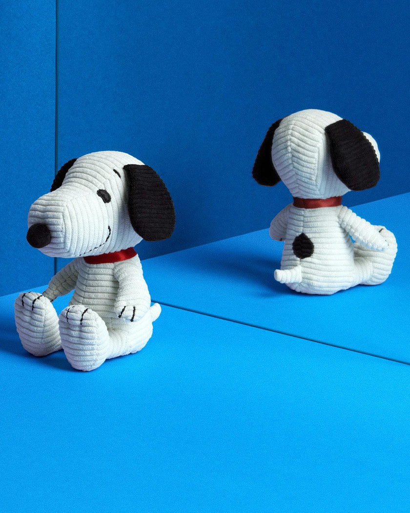 Plush PEANUTS SNOOPY ECO Corduroy Cream 7.5"