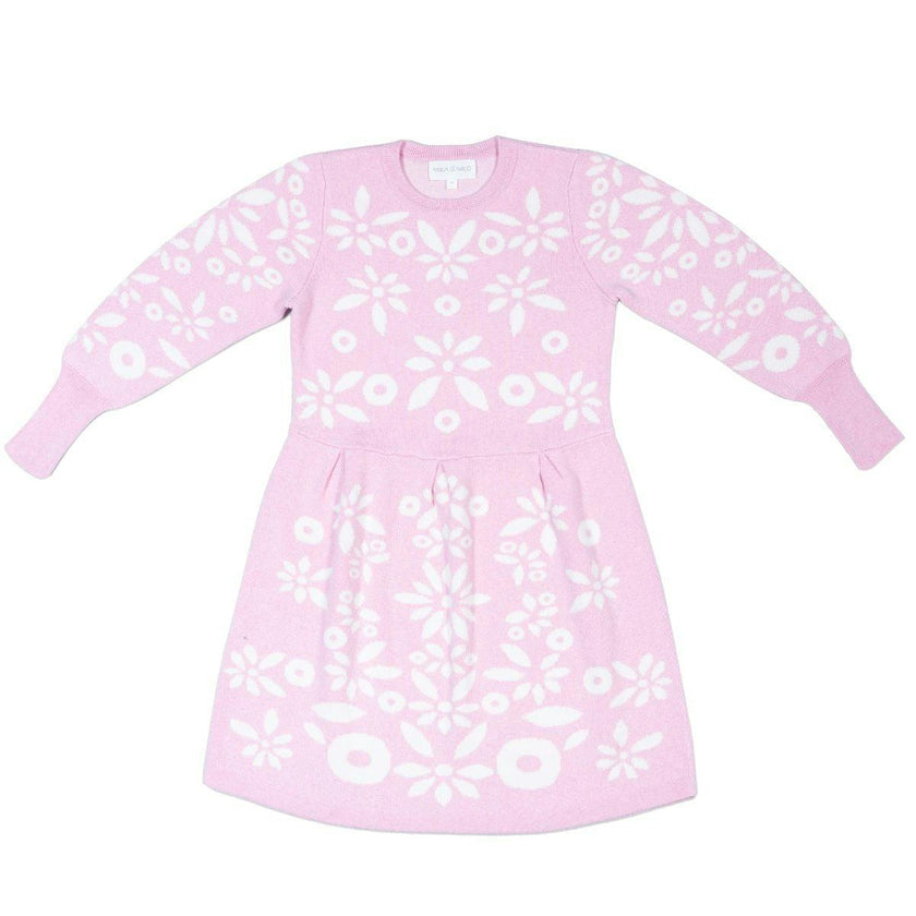Snowflake Blossom Dress | Bubble Gum