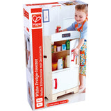 White Kitchen Wooden Fridge-Freezer Dollhouse Accessory