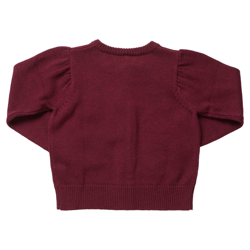 Girls Constance Sweater - Holiday Patches