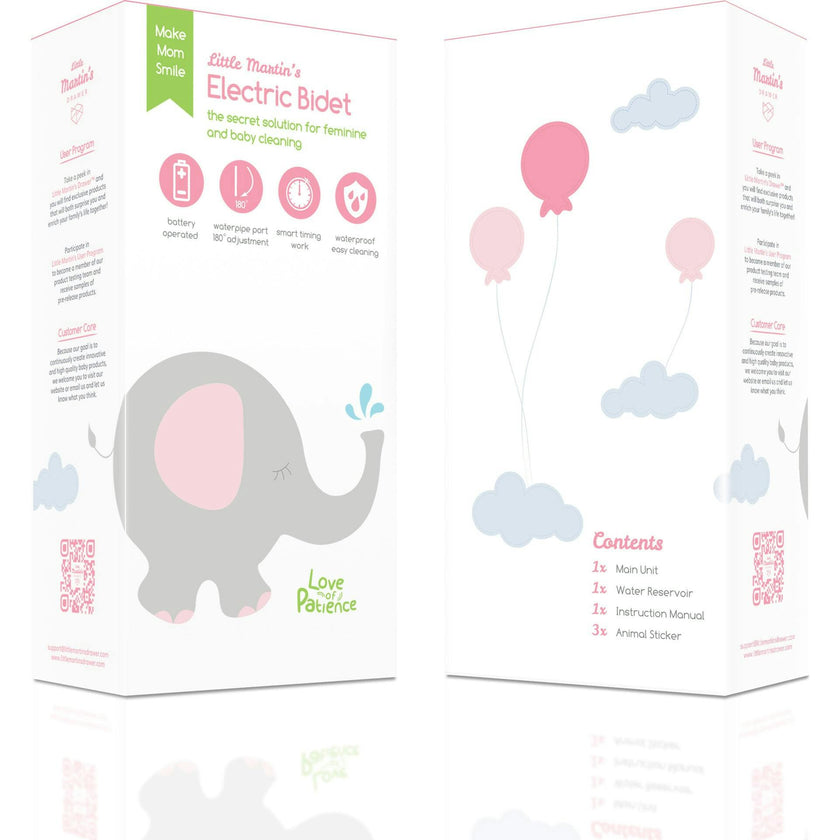 Portable Electric Travel Bidet: Pink