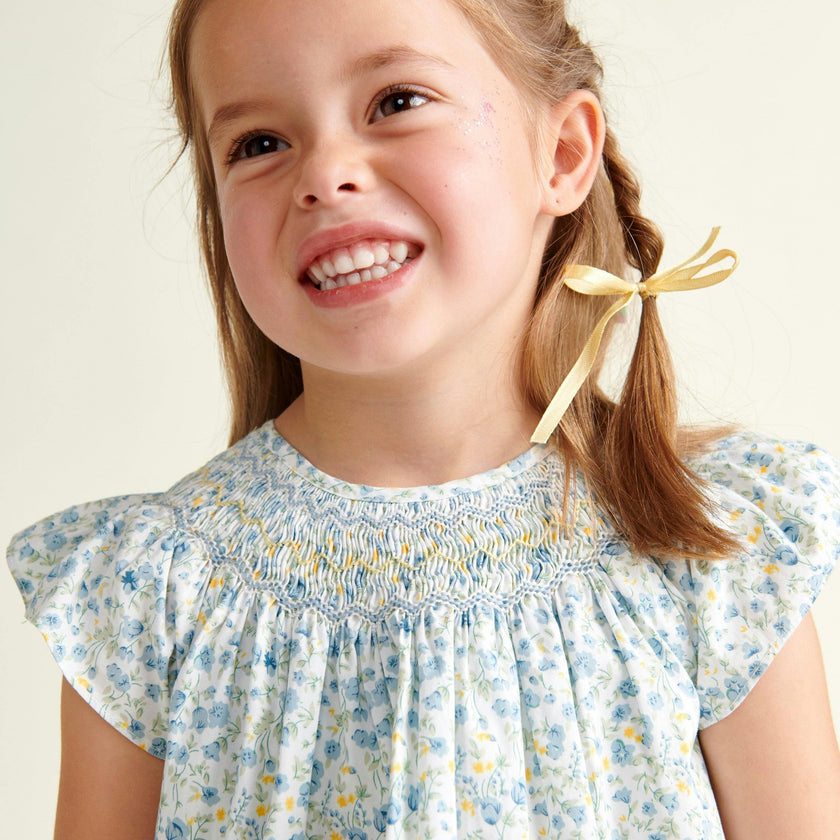 Hand-Smocked Girls Blouse Ines