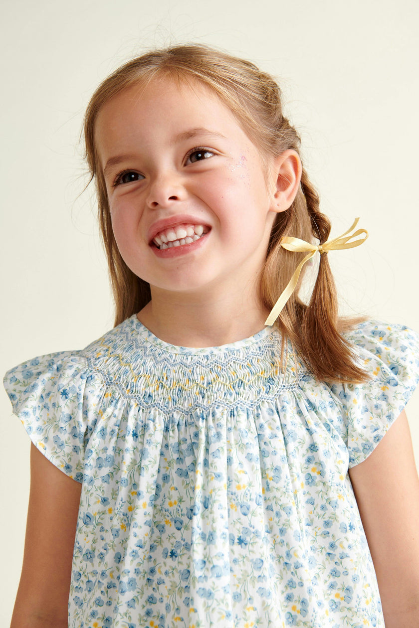 Hand-Smocked Girls Blouse Ines