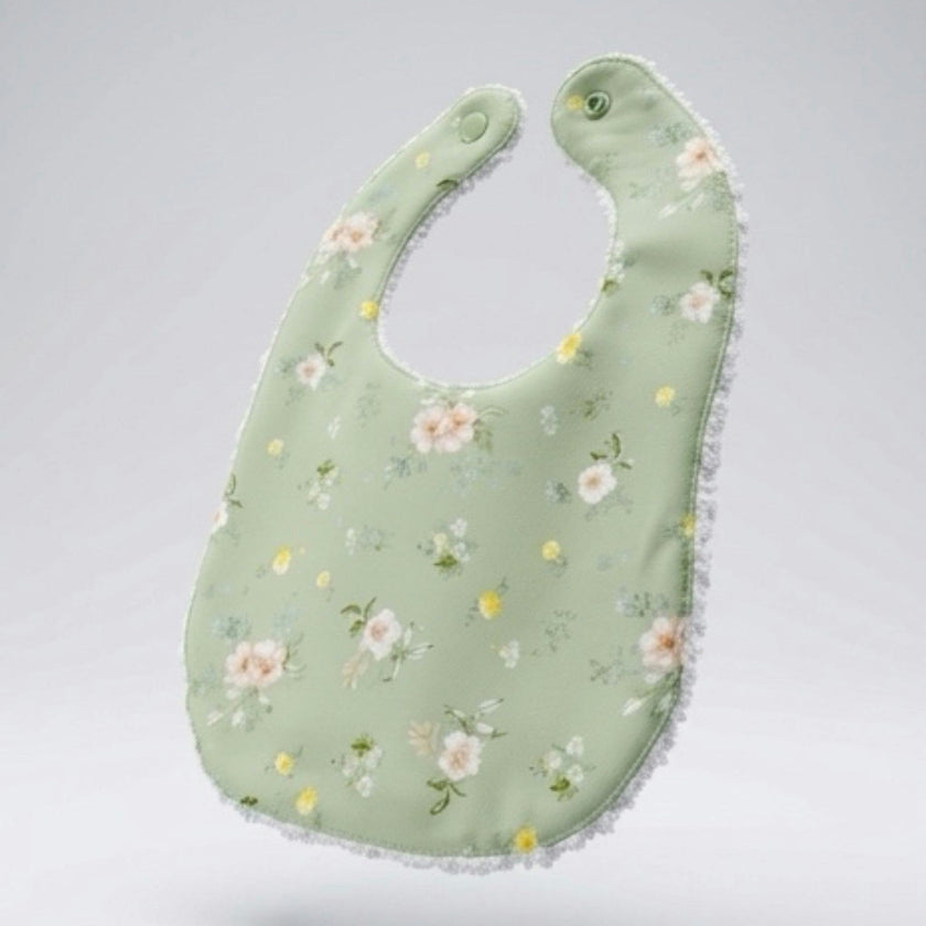 Layette Linen Bib – Hedgerow Floral
