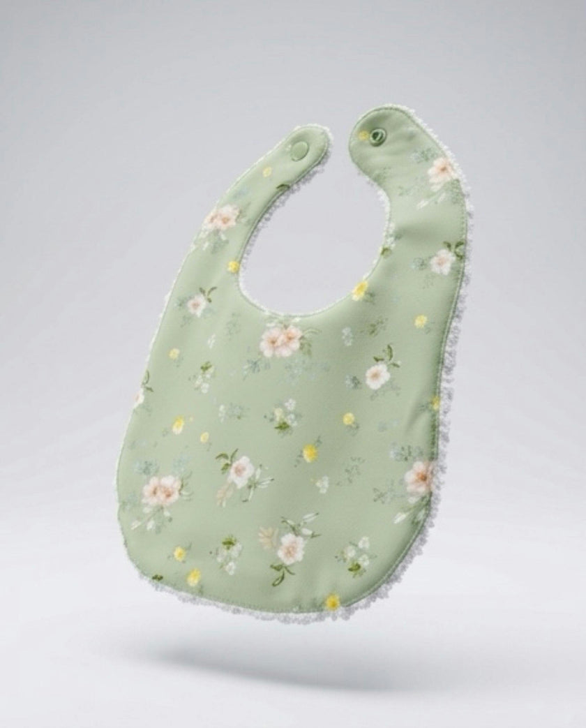 Layette Linen Bib – Hedgerow Floral