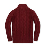 Organic Half Zip Cable Sweater