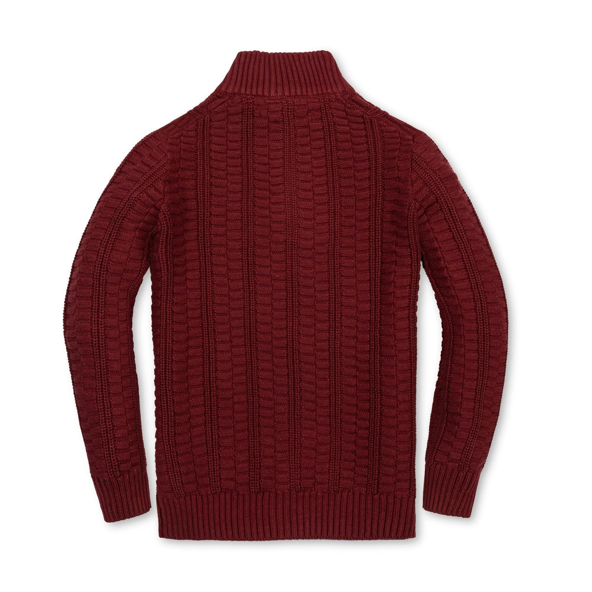 Organic Half Zip Cable Sweater