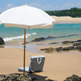 Luxe Beach Umbrella: Cream