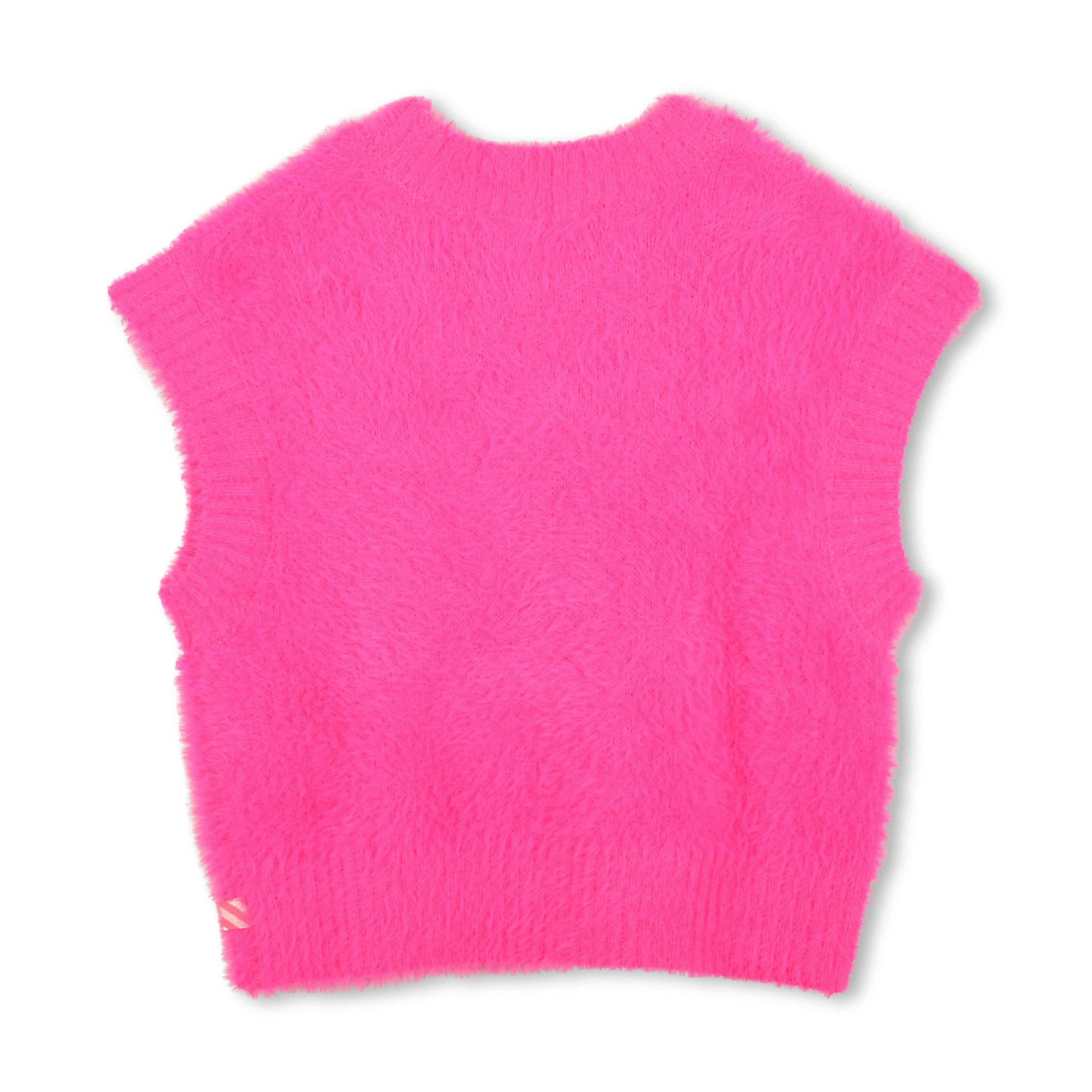 Pink Fluffy Knit Sweater