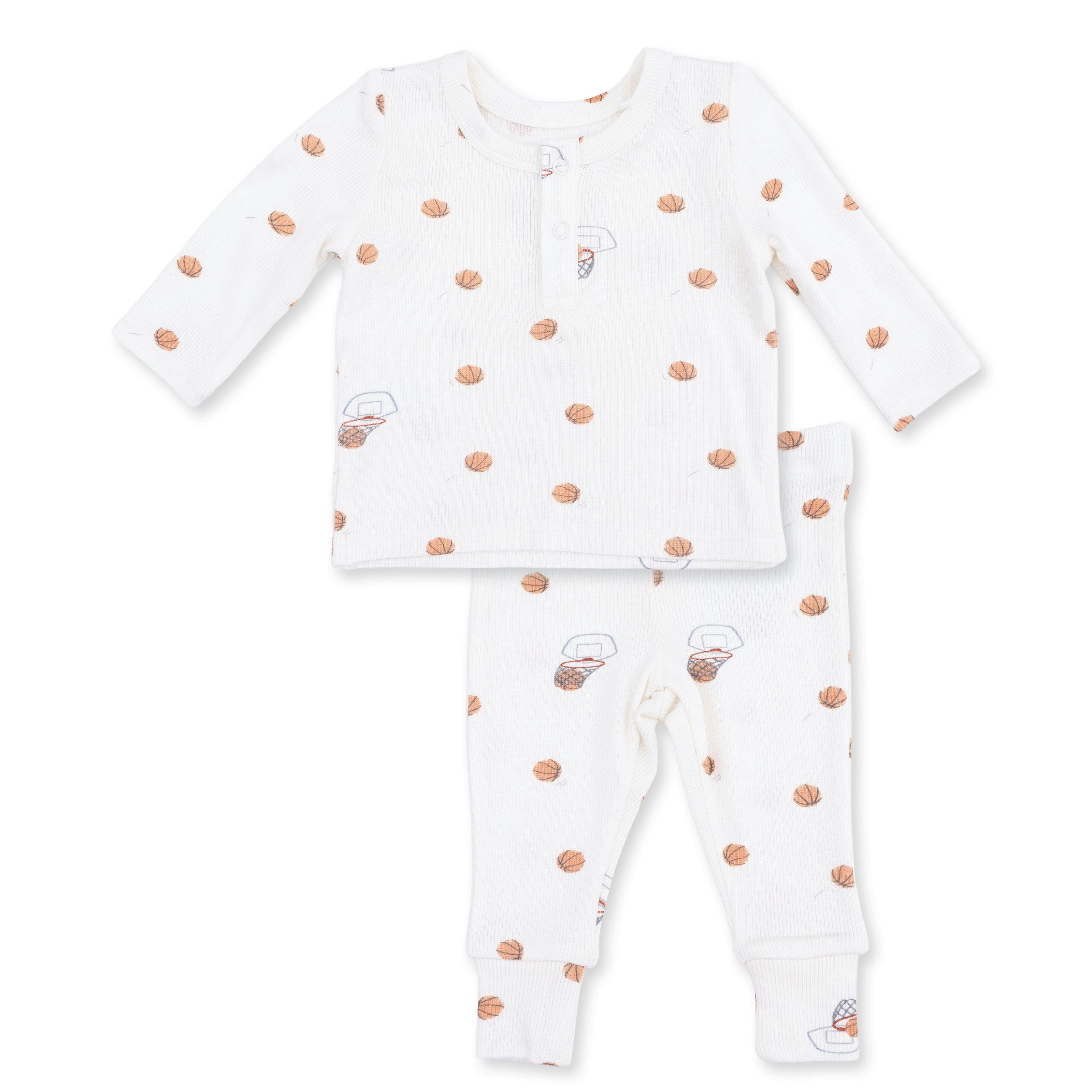Mini Basketballs - Long Sleeve Henley Play Set