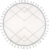 Come Braided Tassel Round Rug