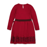 Organic Skater Sweater Dress with Bow