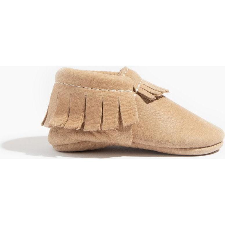 Weathered Brown Moccasin Baby Shoe