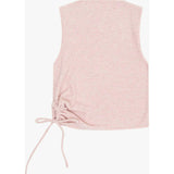 Tenly Hacci Rib  Drawstring Muscle Tank