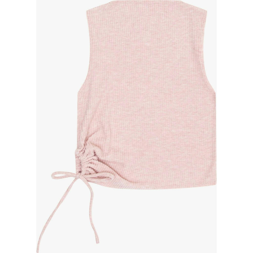 Tenly Hacci Rib  Drawstring Muscle Tank