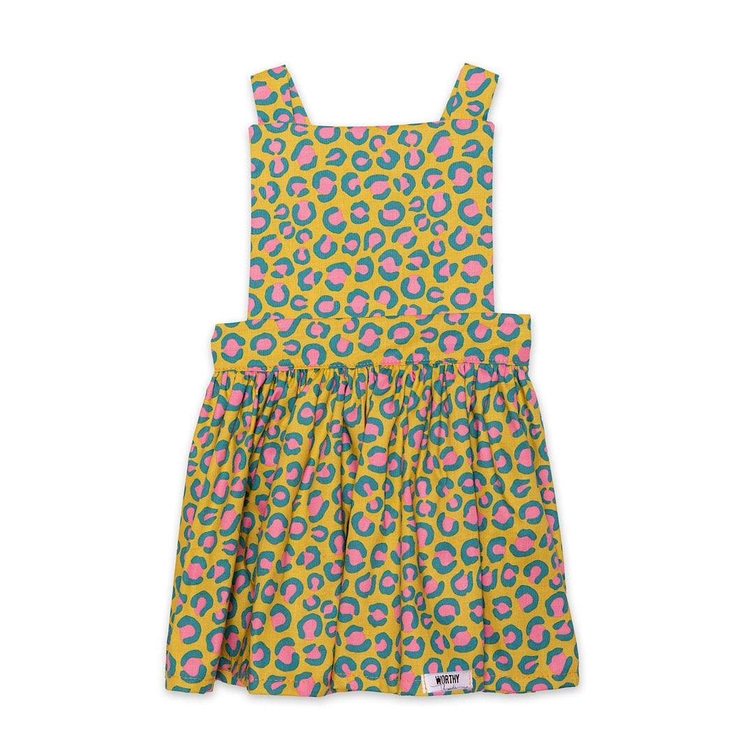 Pinafore Dress in Cheetah