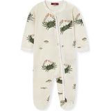 Coastal Bamboo Zipper Footed Romper