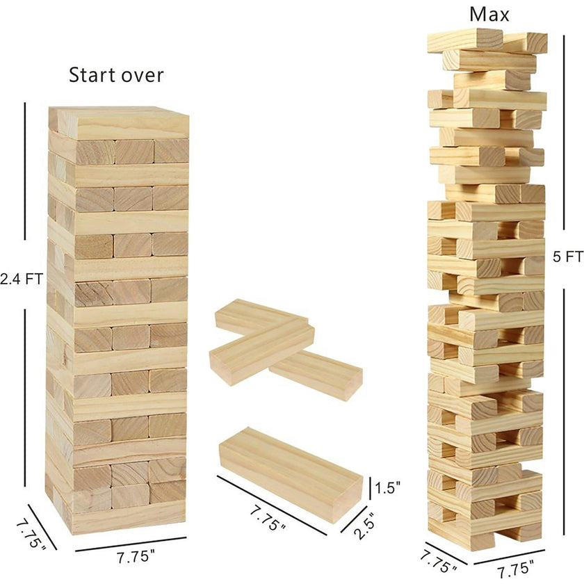 Wooden Toppling Tower: Giant - 28"