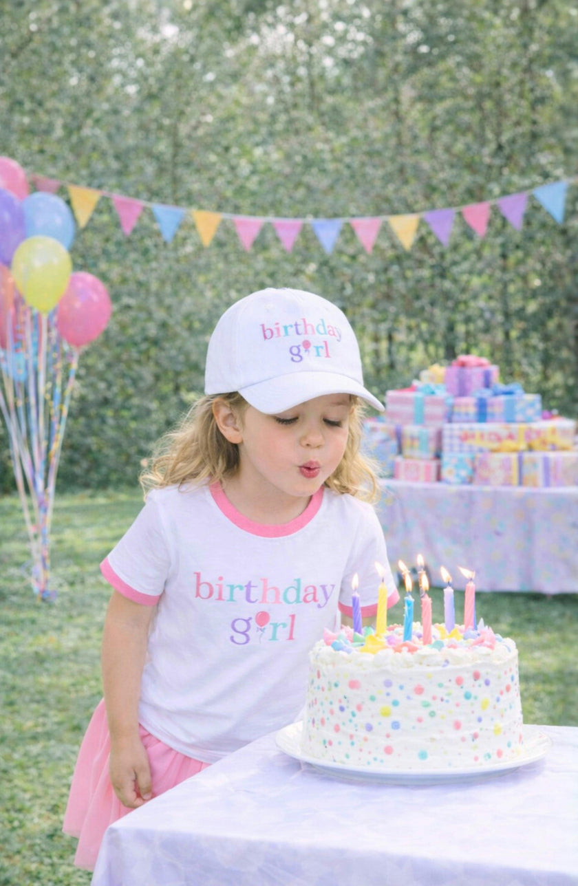 Birthday Girl Bow Baseball Hat