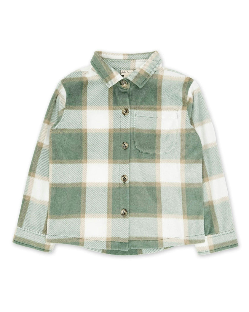 Alpine Cozy Shirt - Sage Fleece