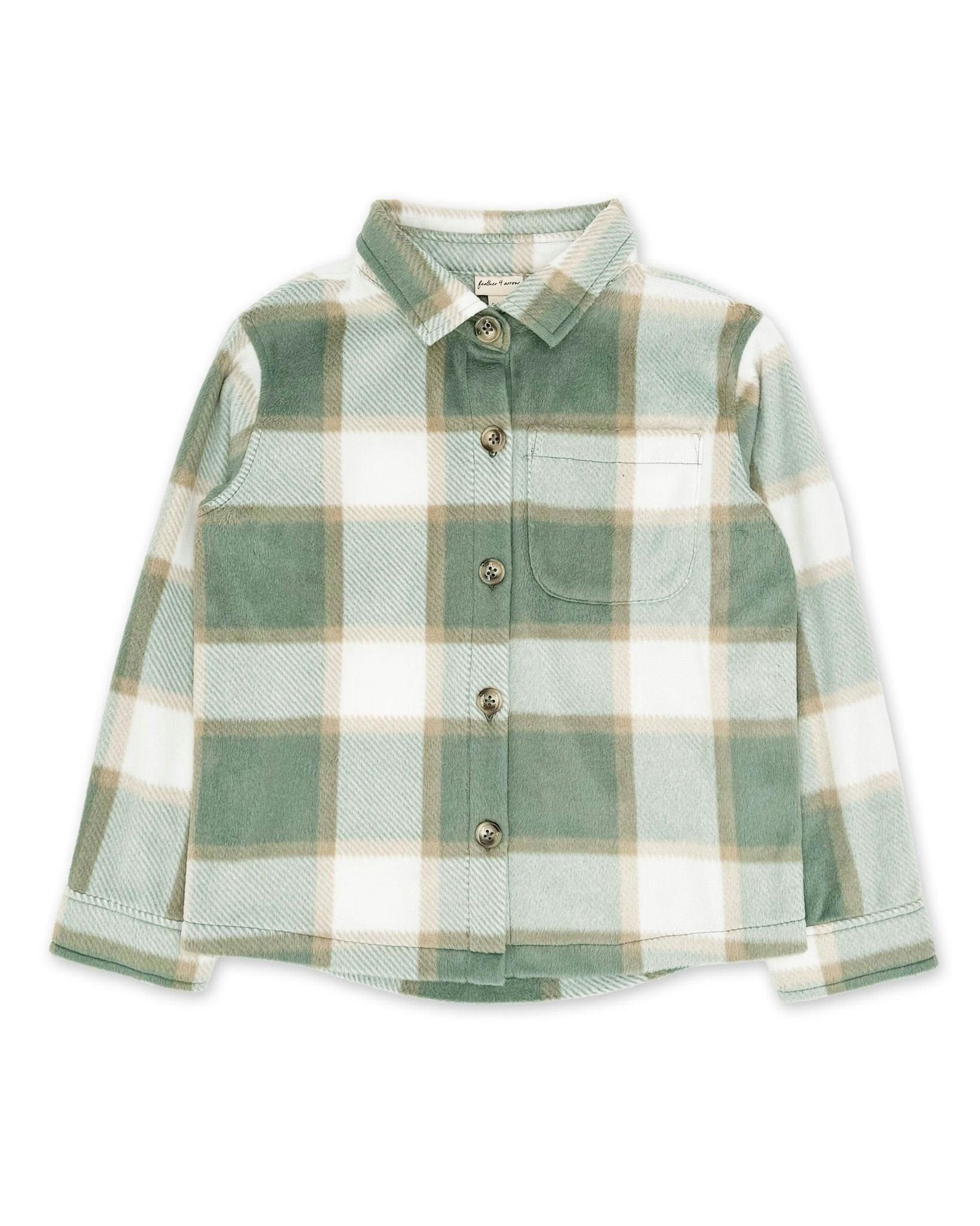 Alpine Cozy Shirt - Sage Fleece