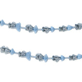 Blue Fabric Tassel Garland