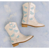 Cowgirl Baby Blue Bow Boots