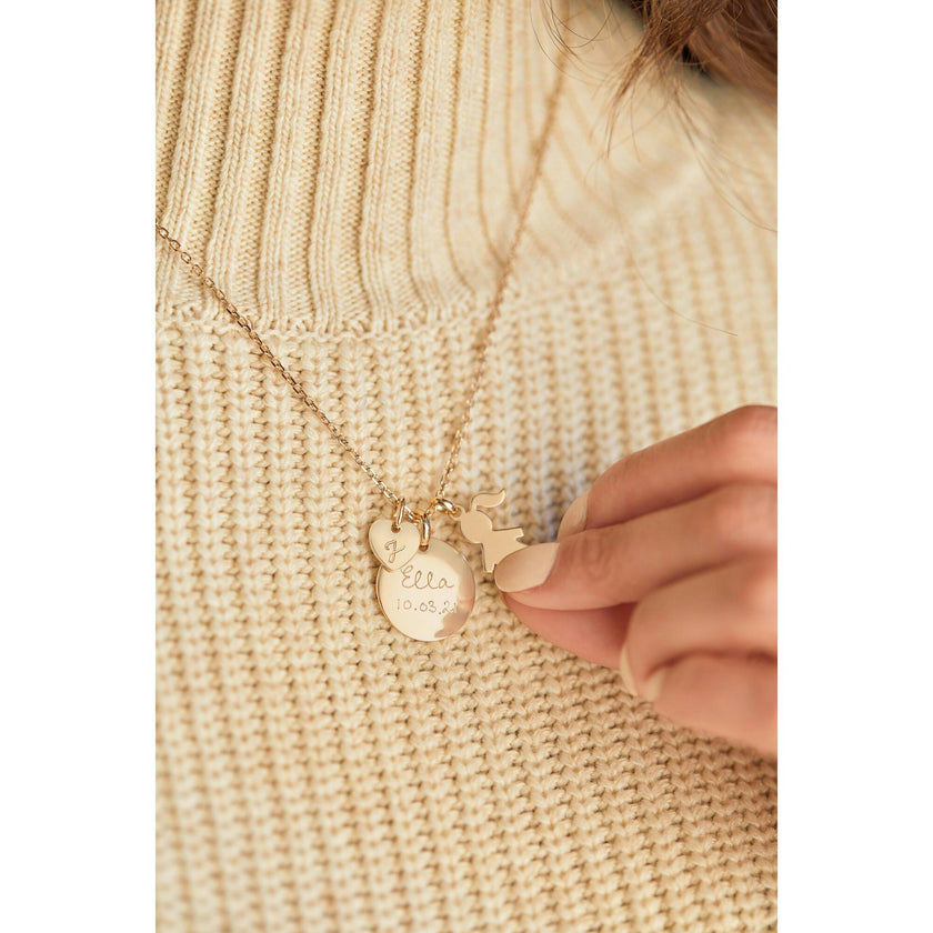 People Charm 18k Rose Gold Plated