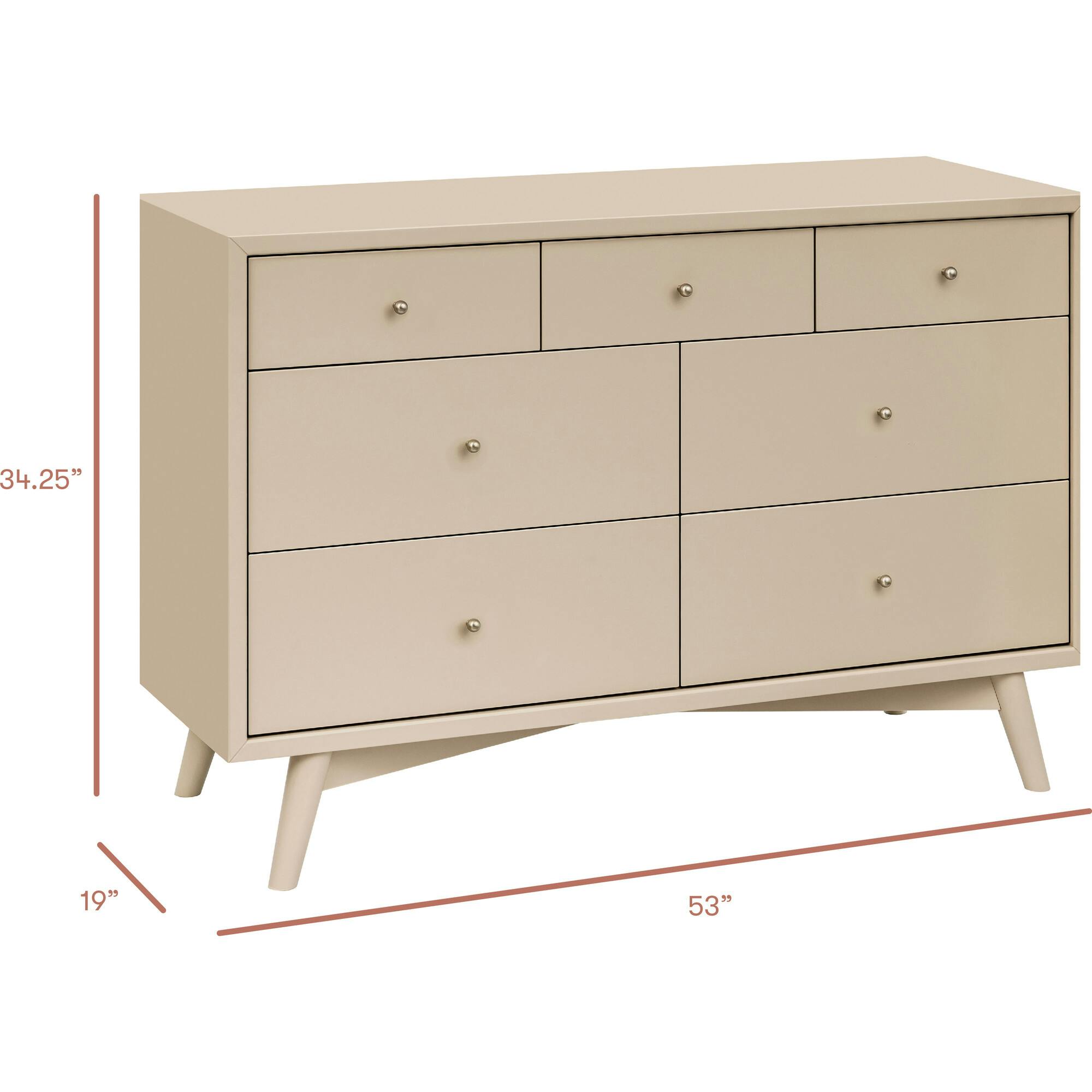 Palma 7-Drawer Wide Assembled Dresser (53