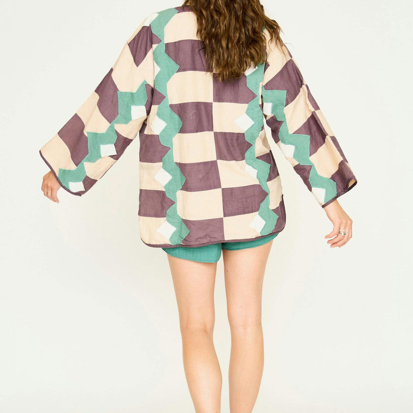 Bergen Jacket in Plum Origami