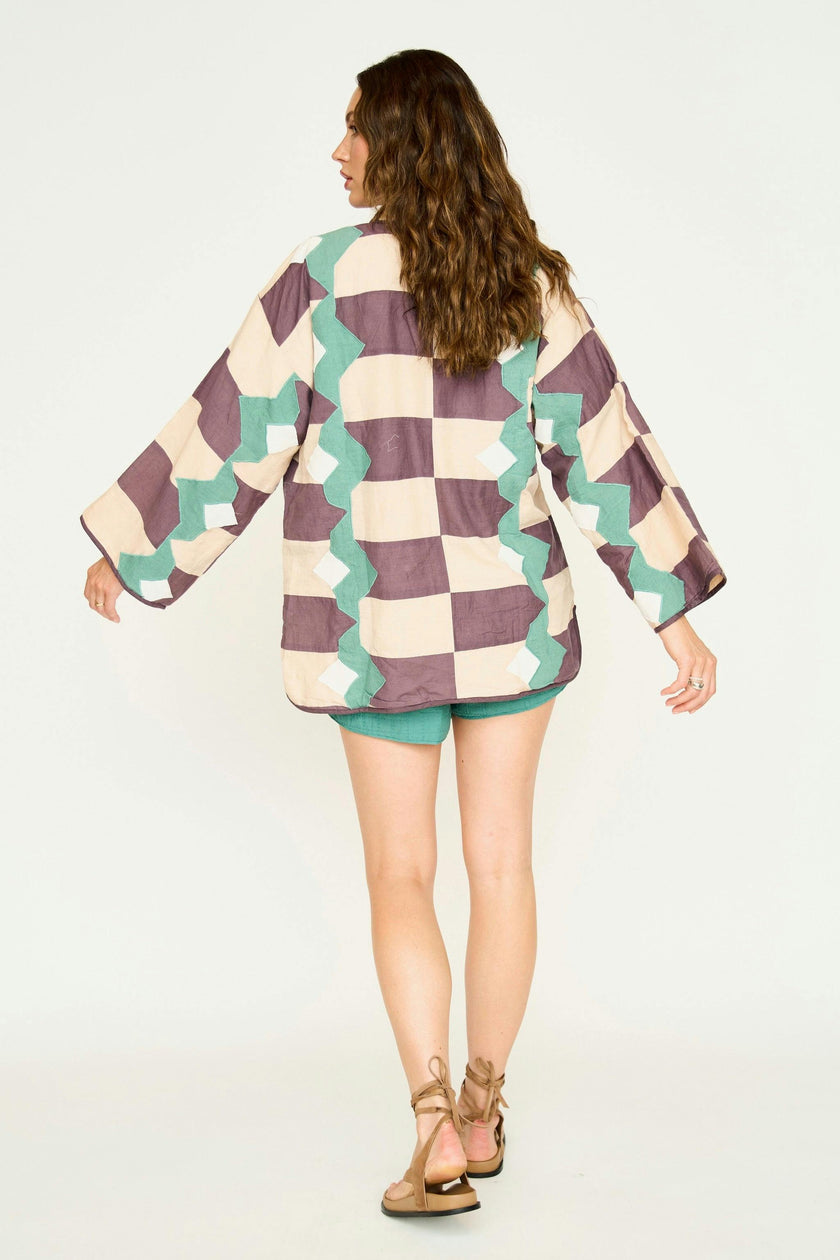 Bergen Jacket in Plum Origami